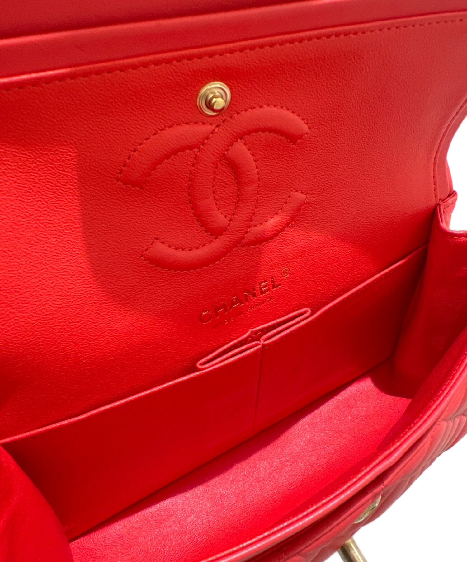 中古・古着通販】CHANEL (シャネル) Wフラップチェーンショルダー