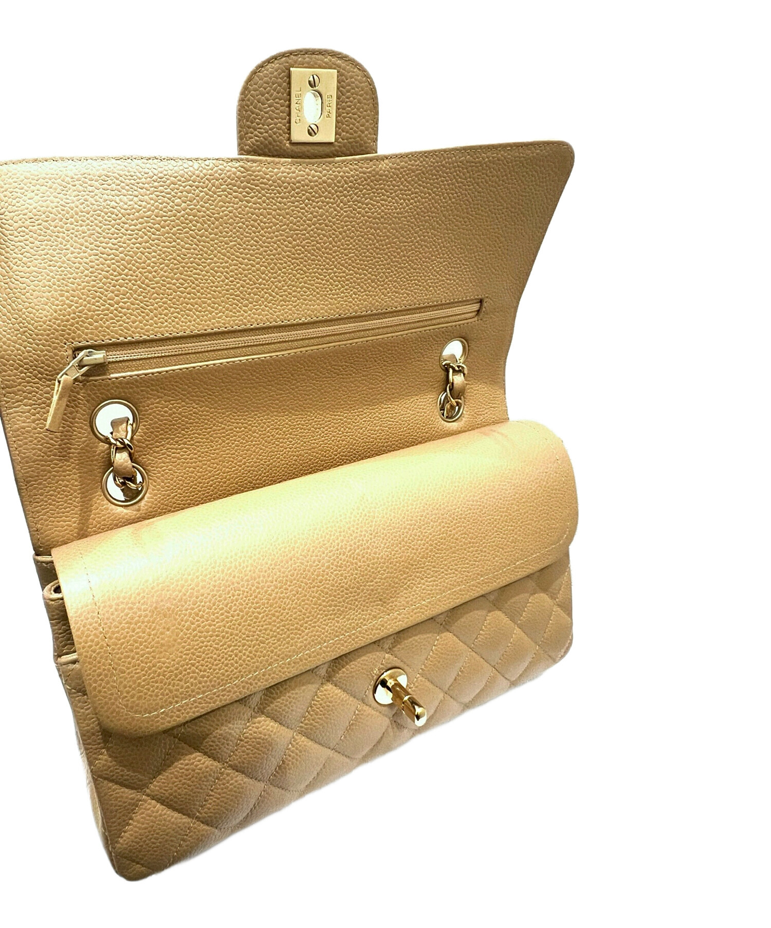 中古・古着通販】CHANEL (シャネル) マトラッセ25 ベージュ サイズ:25