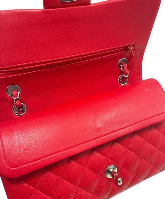 中古・古着通販】CHANEL (シャネル) マトラッセ25/レッド/Wフラップ