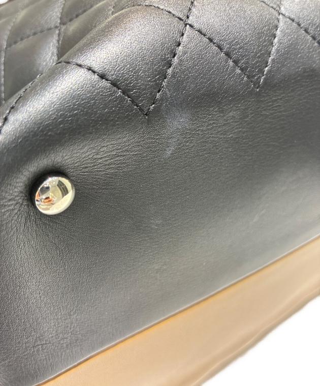 CHANEL ダークブラウン ボストンバッグ　ヴィンテージ 中古・古着通販】CHANEL (シャネル) 2wayバイカラーボストンバッグ