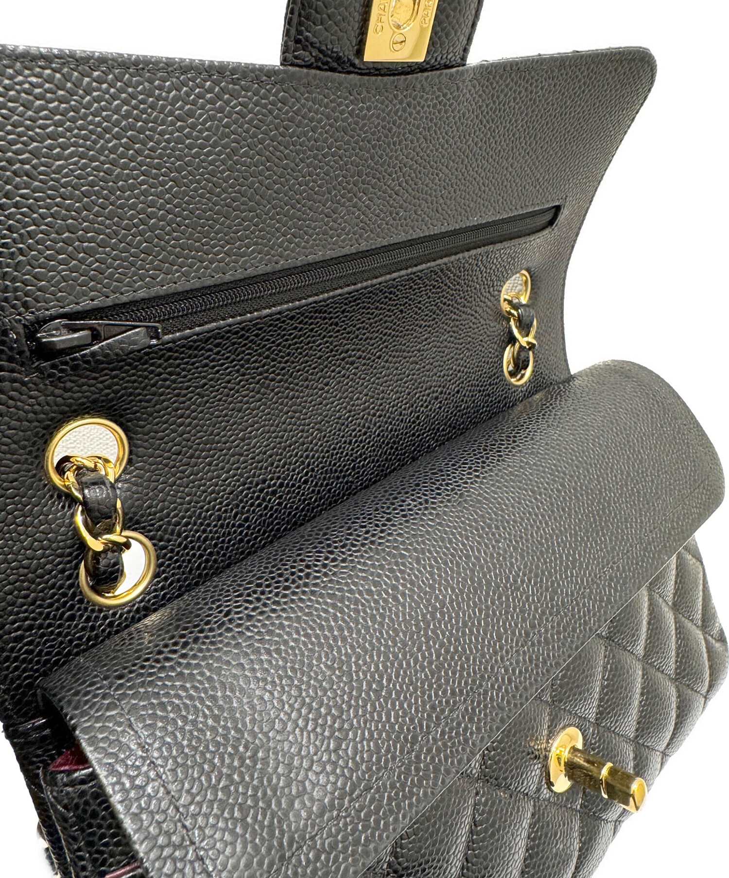 中古・古着通販】CHANEL (シャネル) Wフラップチェーンショルダー