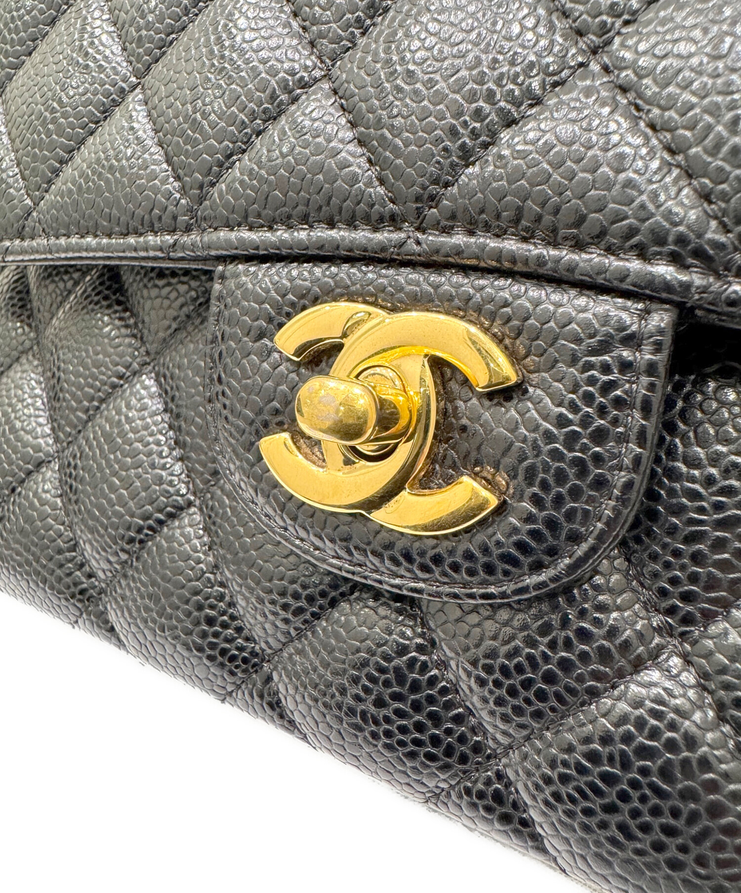 中古・古着通販】CHANEL (シャネル) Wフラップチェーンショルダー