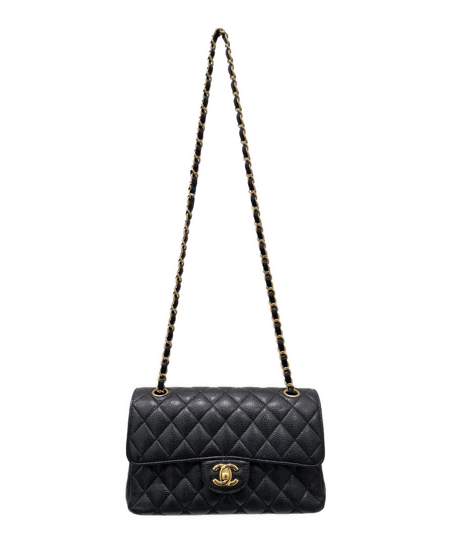 中古・古着通販】CHANEL (シャネル) Wフラップチェーンショルダー 