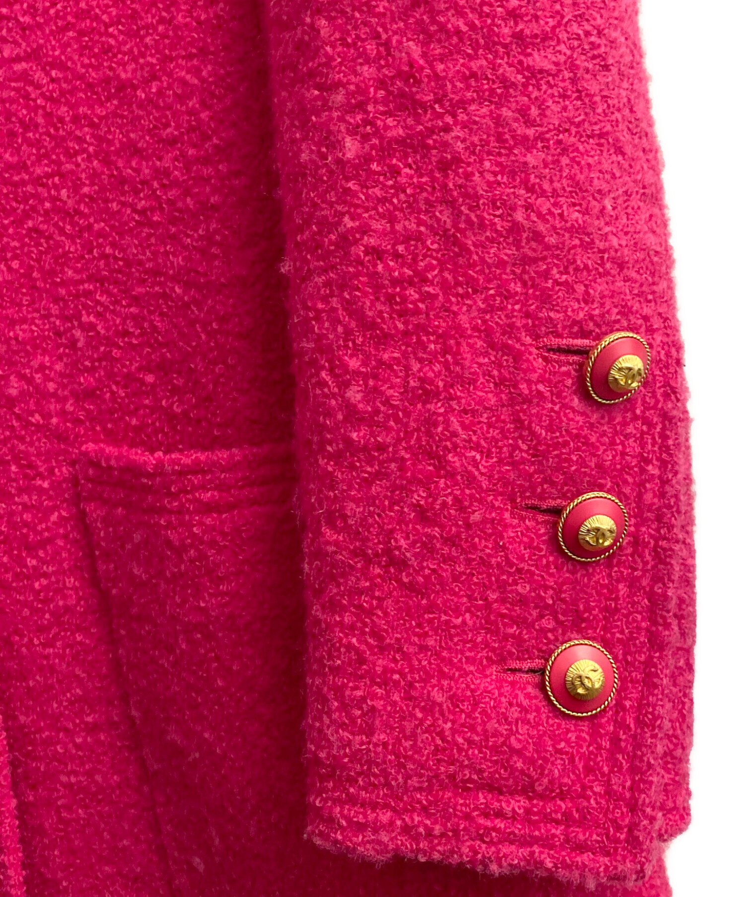 中古・古着通販】CHANEL (シャネル) ココボタンツィードロング