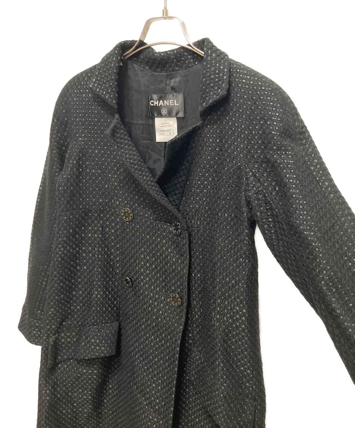 中古・古着通販】CHANEL (シャネル) Coco Button Tweed Double