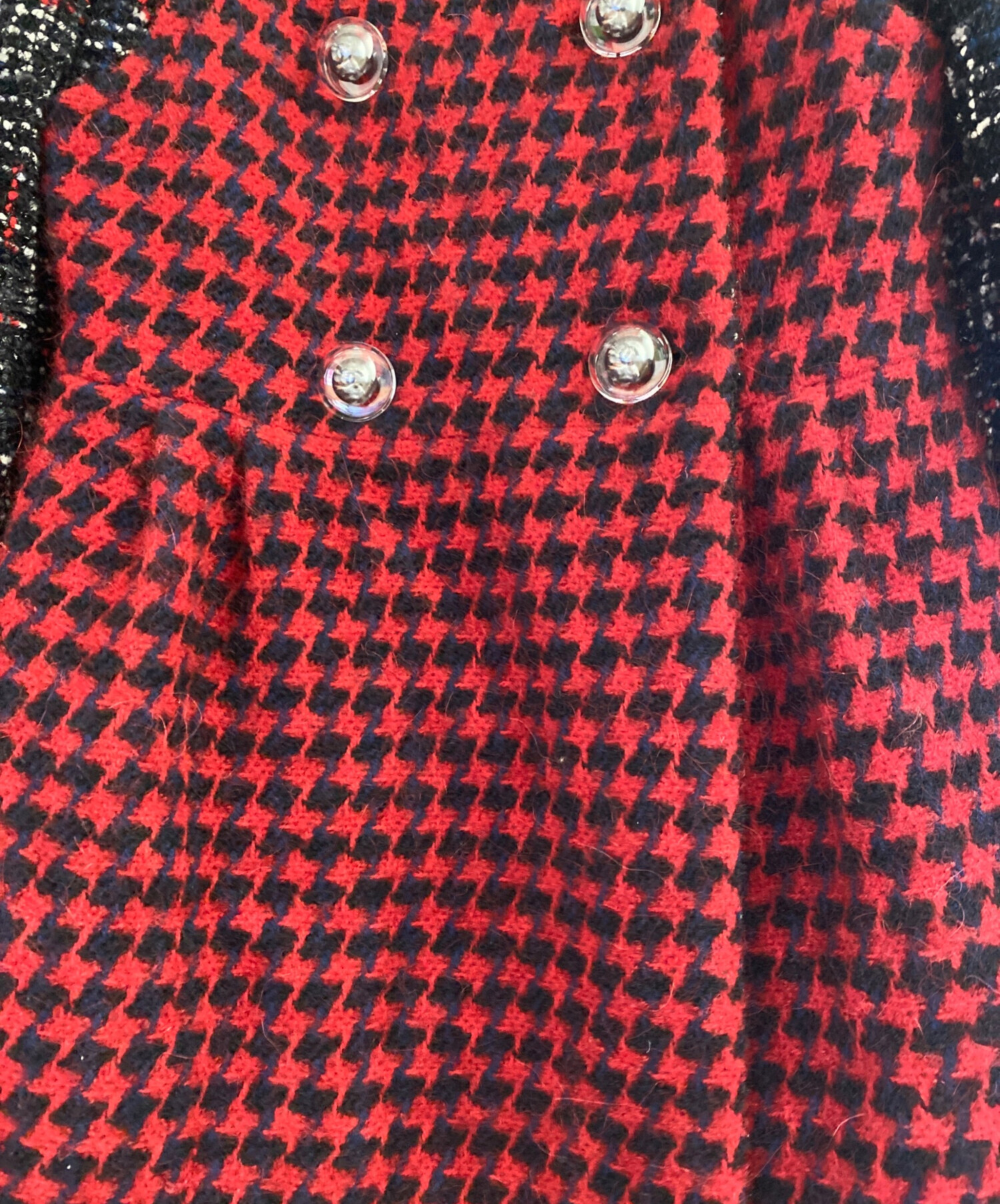 中古・古着通販】CHANEL (シャネル) ココボタン切替ツイードコート