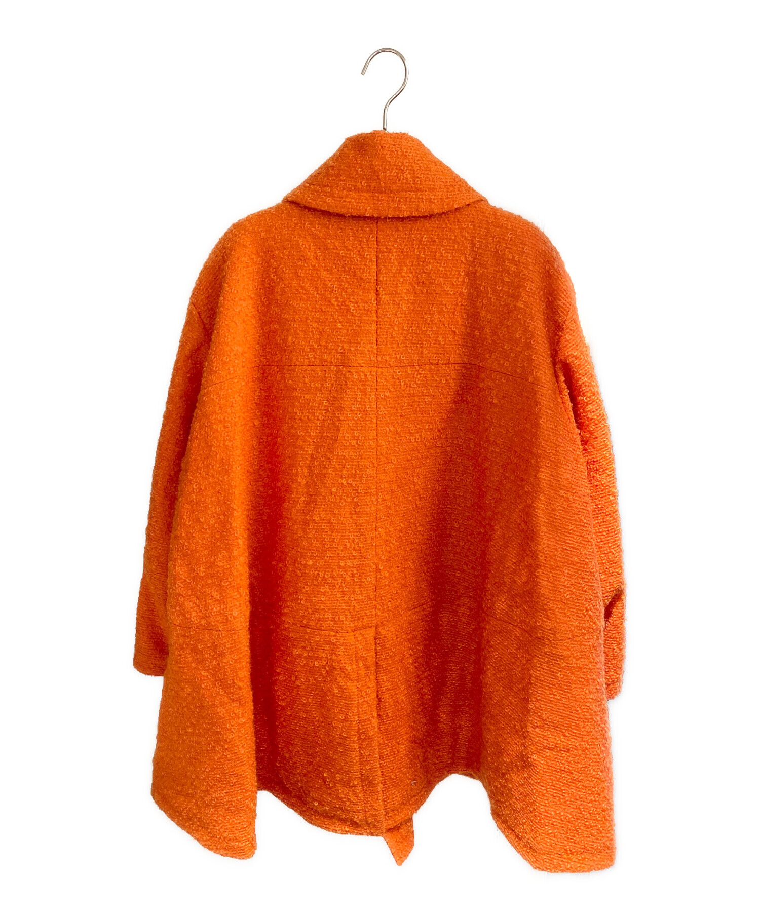 中古・古着通販】CHANEL (シャネル) ツイードダブルコート オレンジ