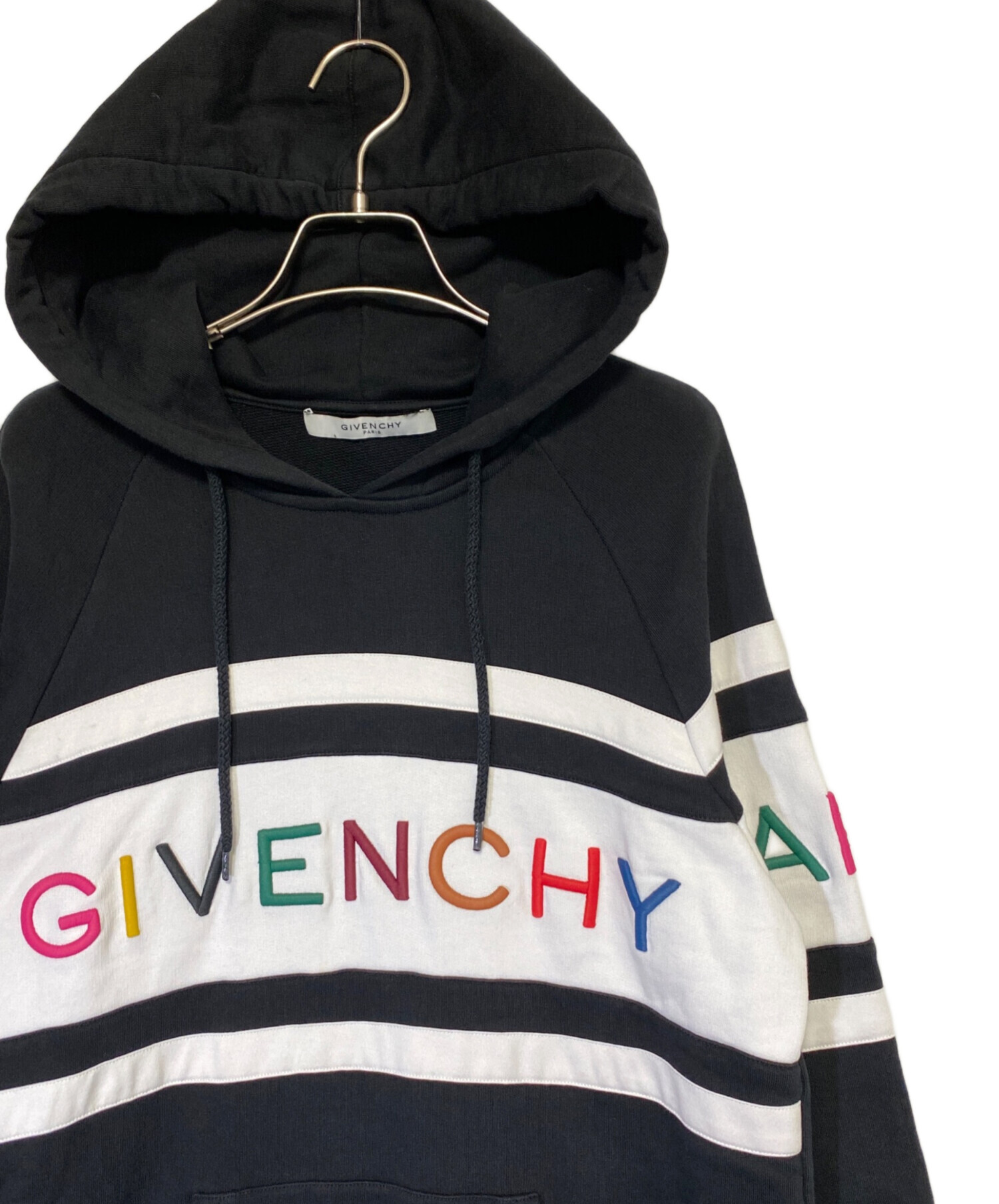 中古・古着通販】GIVENCHY (ジバンシィ) ロゴパーカー ブラック サイズ