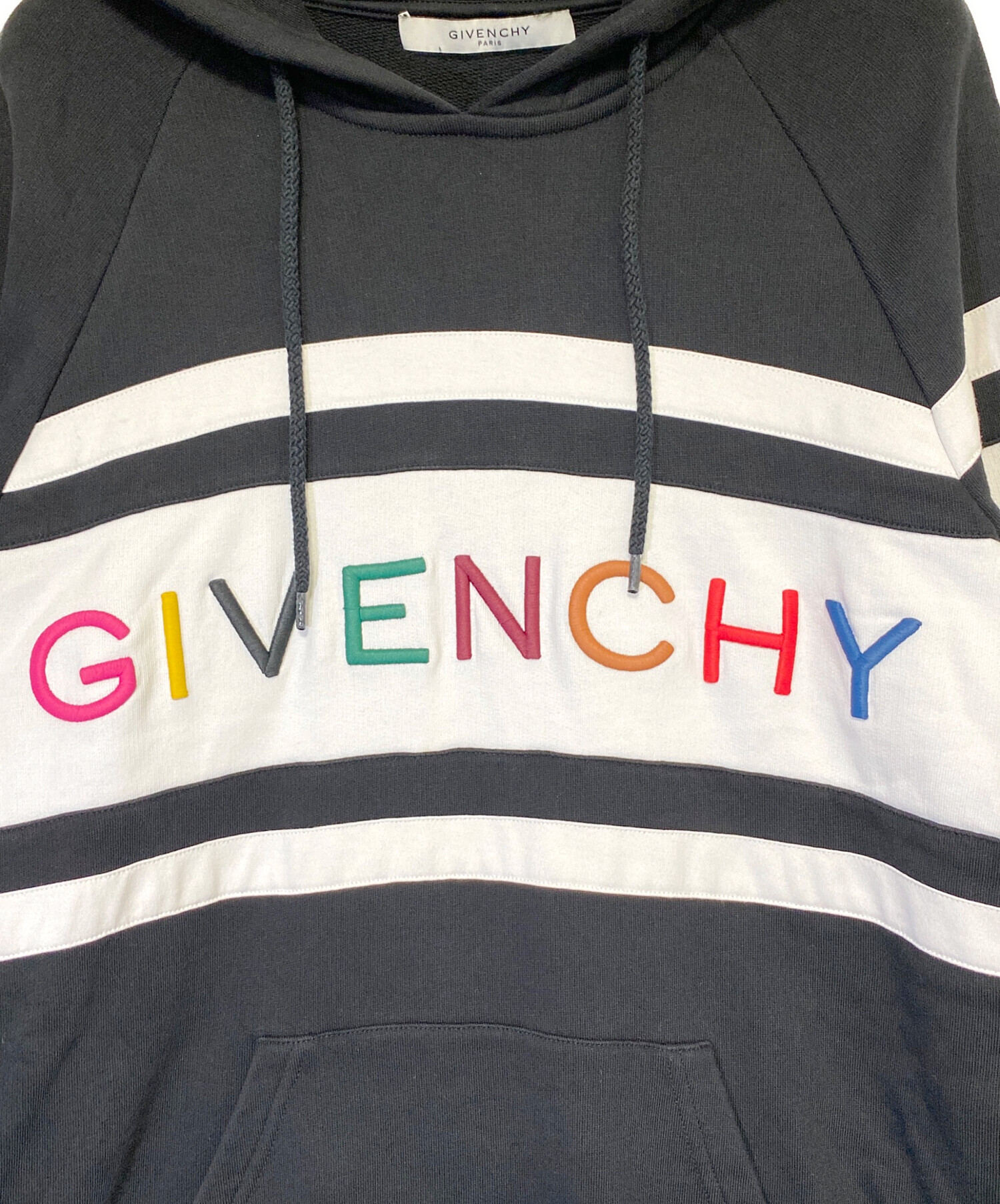 中古・古着通販】GIVENCHY (ジバンシィ) ロゴパーカー ブラック サイズ