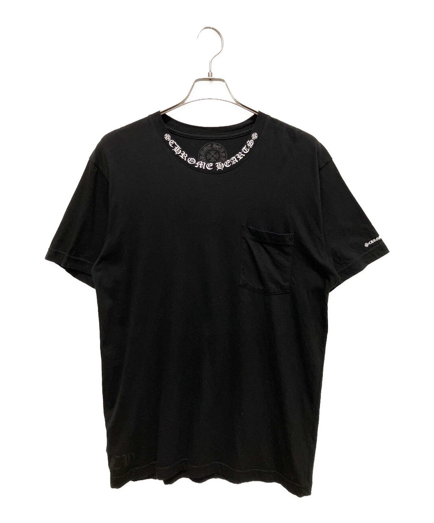 クロムハーツ CH T-SHRT/1 ネックロゴプリントTシャツ メンズ L 中古 