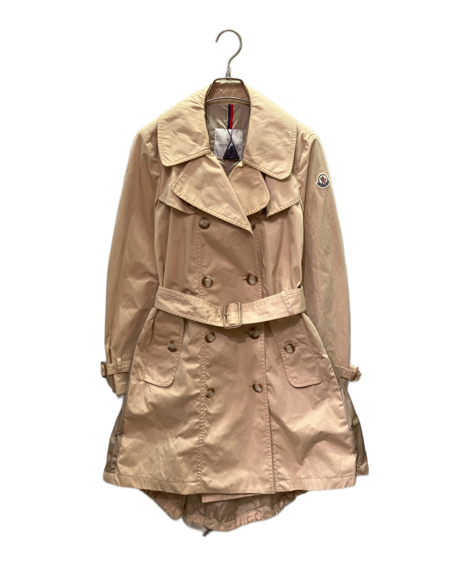 MONCLER ベージュ トレンチコート サイズ1 中古・古着通販】MONCLER (モンクレール) BAVARELLE/トレンチコート