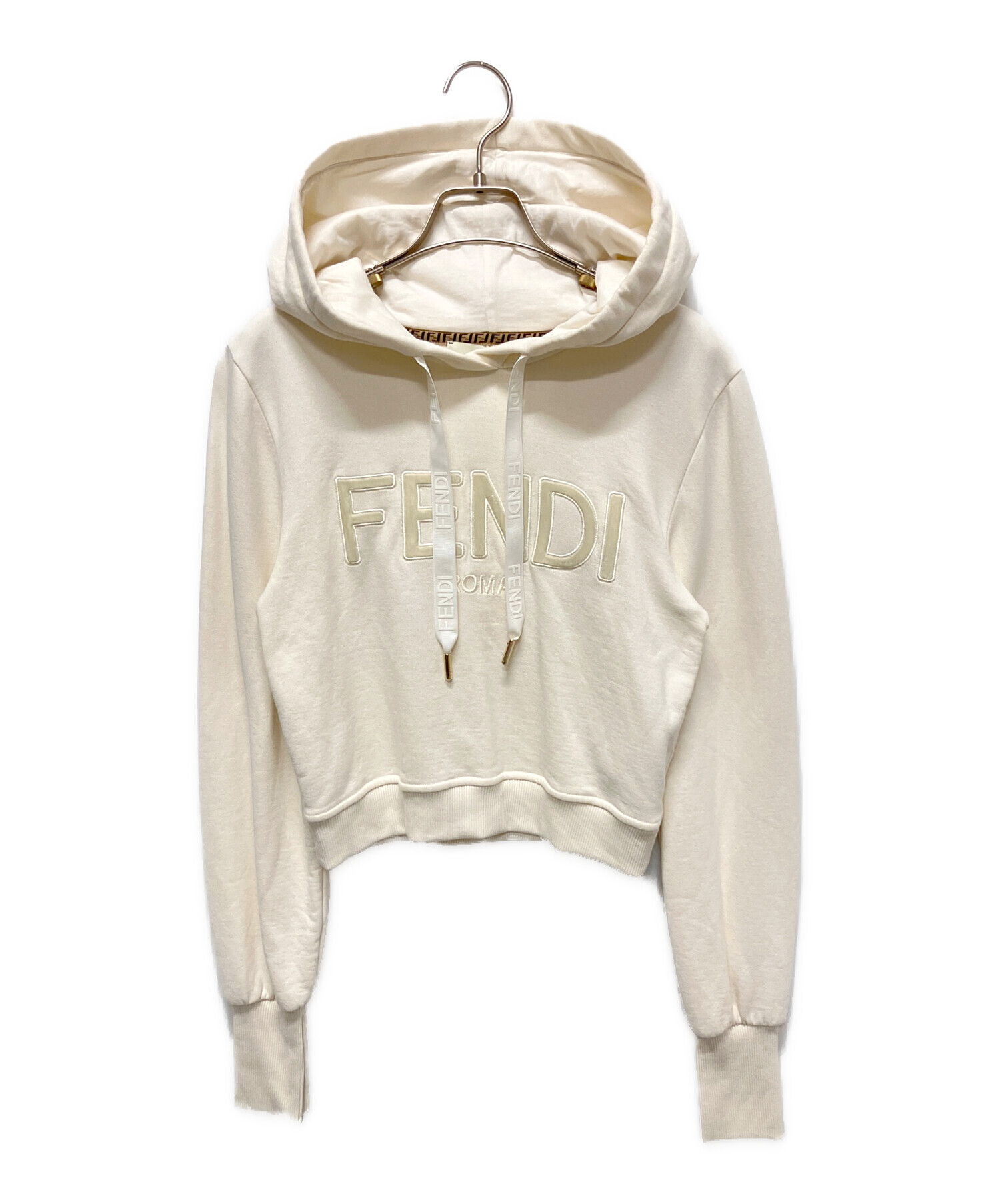 中古・古着通販】FENDI (フェンディ) クロップドロゴパーカー