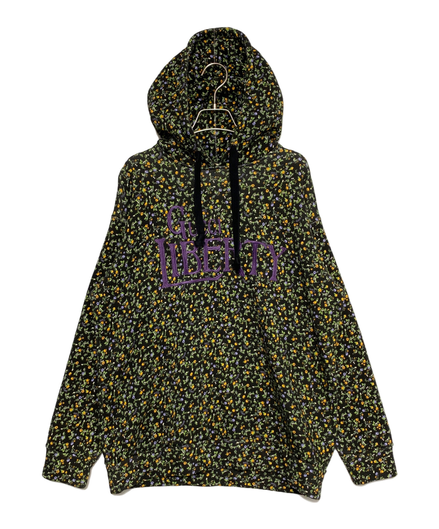 中古・古着通販】GUCCI (グッチ) リバティプリントパーカー ブラック 