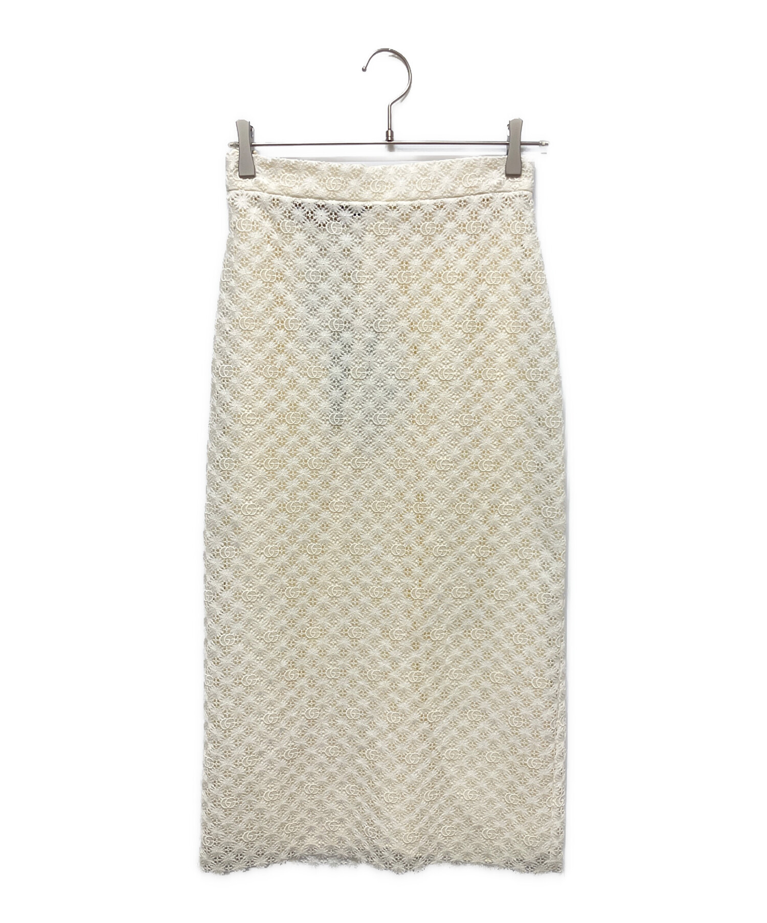 中古・古着通販】GUCCI (グッチ) ダブルGレーススカート ベージュ 