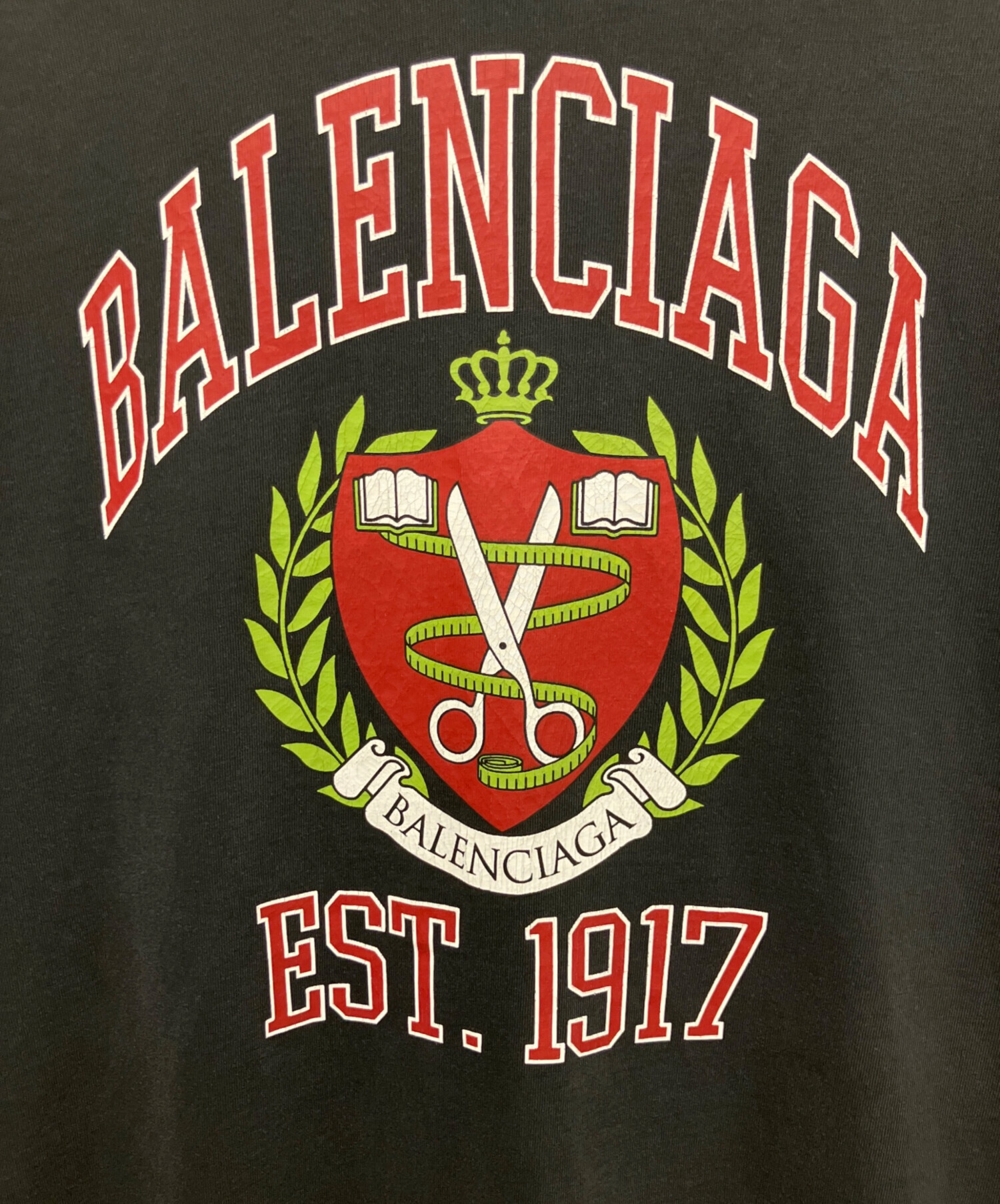 p*a様 バレンシアガ カレッジロゴプリント Tシャツ p*a様 バレンシアガ