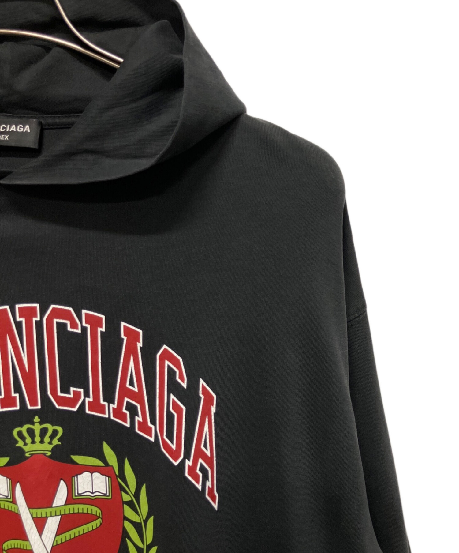 中古・古着通販】BALENCIAGA (バレンシアガ) ユーズド加工カレッジロゴ