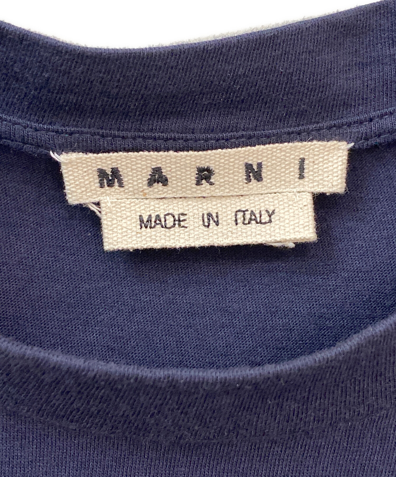 中古・古着通販】MARNI (マルニ) ロゴ入り オーガニックコットン製T