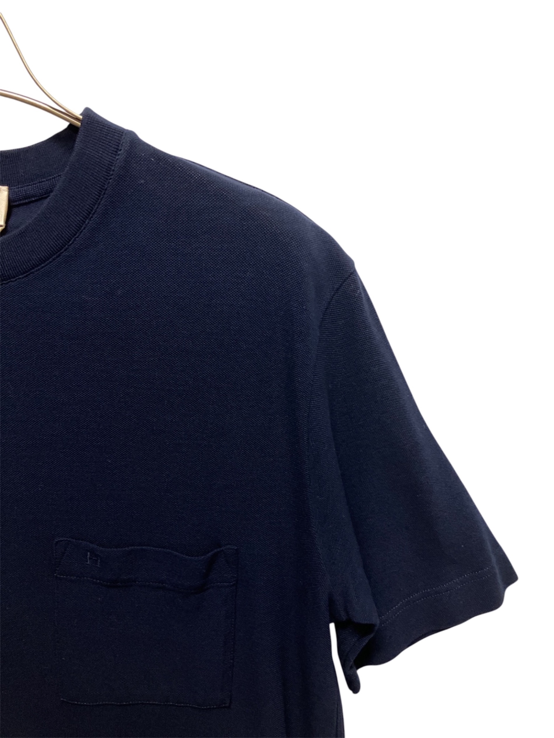 中古・古着通販】HERMES (エルメス) 鹿の子 Tシャツ ネイビー サイズ