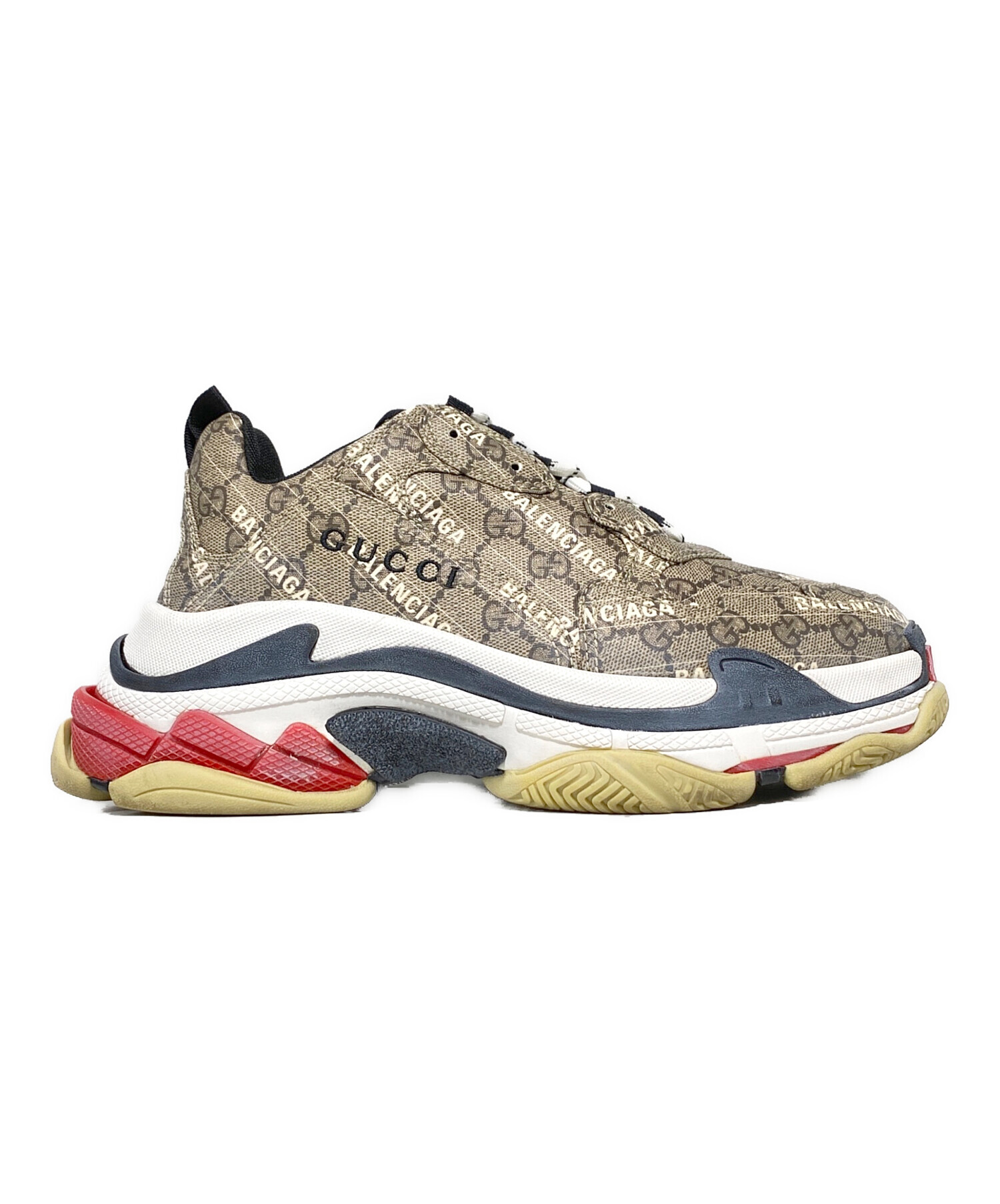 グッチ バレンシアガ　コラボ　トリプルエス　サイズ34 BALENCIAGA x GUCCI (バレンシアガ×グッチ) TRIPLE S TRAINERS