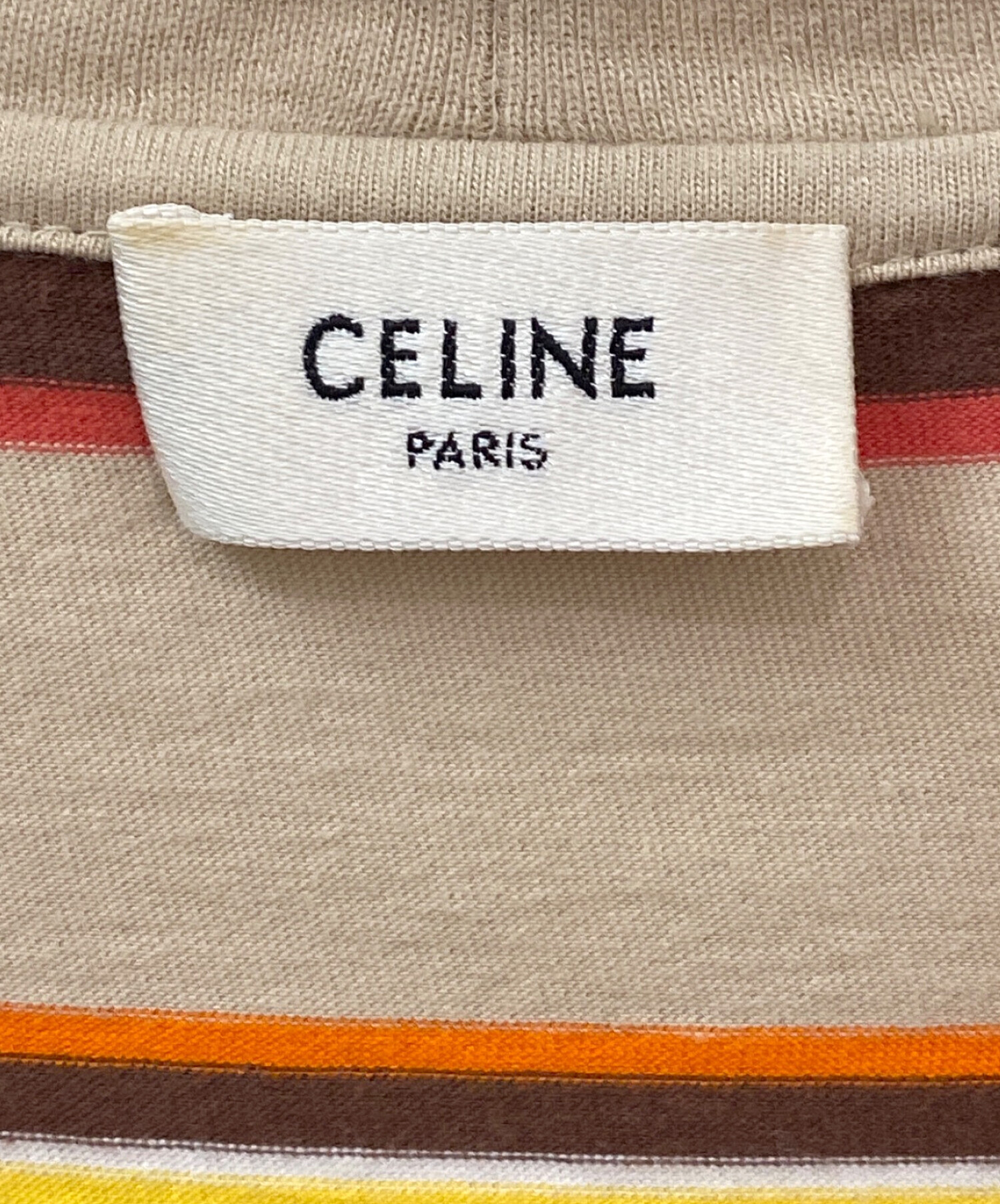 中古・古着通販】CELINE (セリーヌ) トリオンフボーダーTシャツ