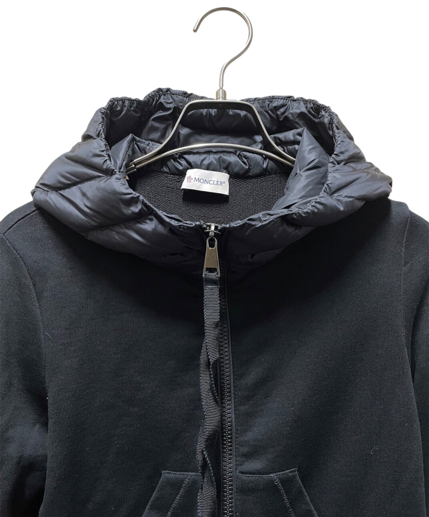 モンクレール　MAGLIA　ダウンジャケット　切替　ロゴ　黒　M 中古・古着通販】MONCLER (モンクレール) MAGLIA/切替ダウンジャケット