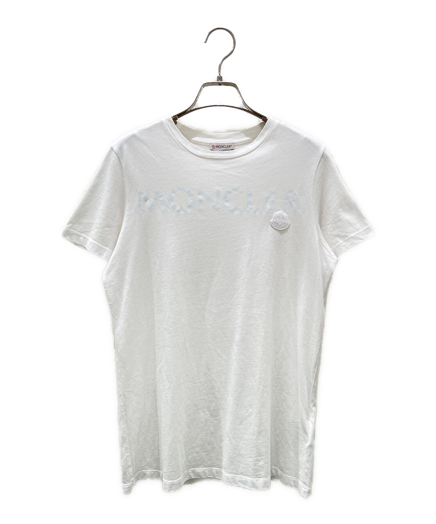 モンクレール　ワッペンTシャツ　XS 中古・古着通販】MONCLER (モンクレール) ロゴプリントワッペンTシャツ