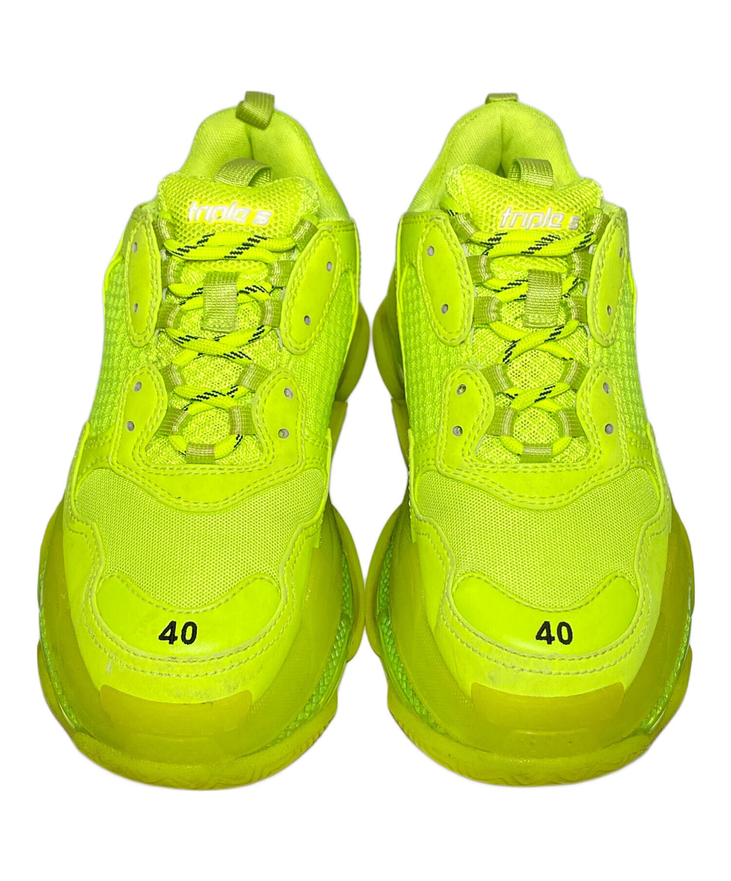 中古・古着通販】BALENCIAGA (バレンシアガ) TRIPLE S イエロー サイズ 