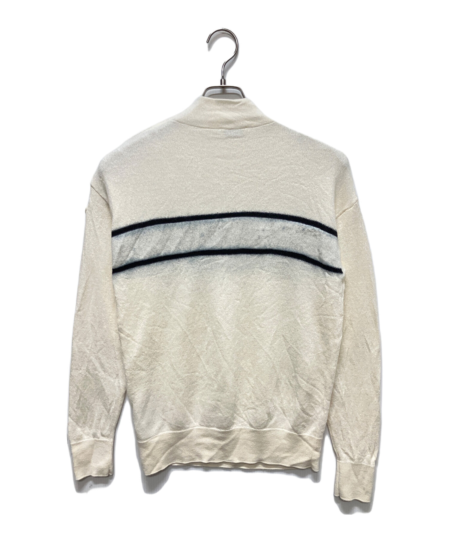 中古・古着通販】MONCLER (モンクレール) フロントロゴウールニット