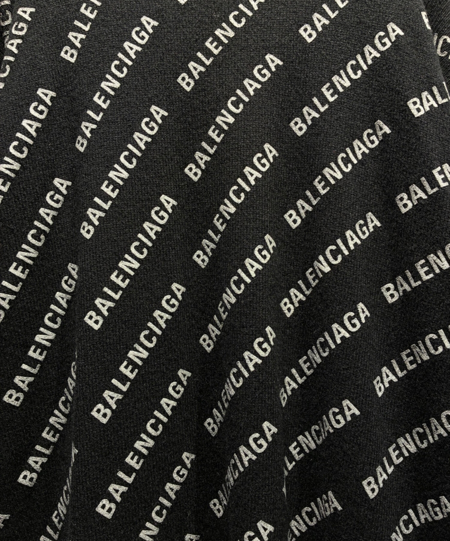 中古・古着通販】BALENCIAGA (バレンシアガ) オールオーバーロゴニット