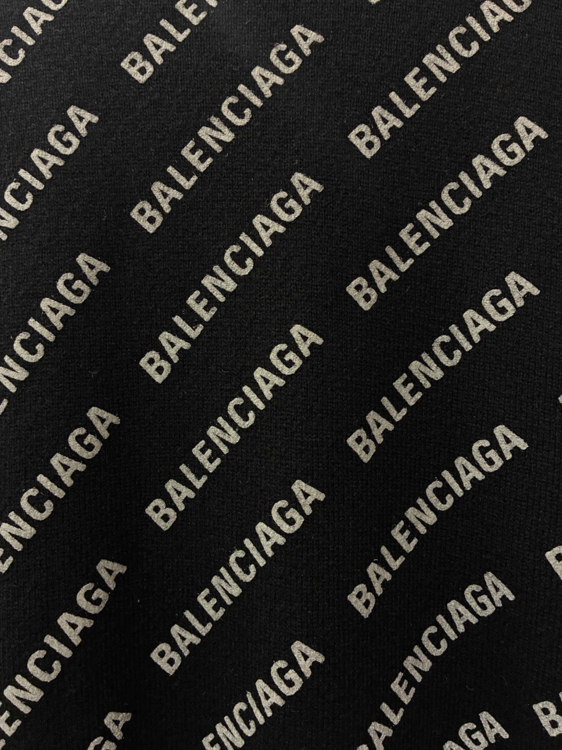 中古・古着通販】BALENCIAGA (バレンシアガ) オールオーバーロゴニット