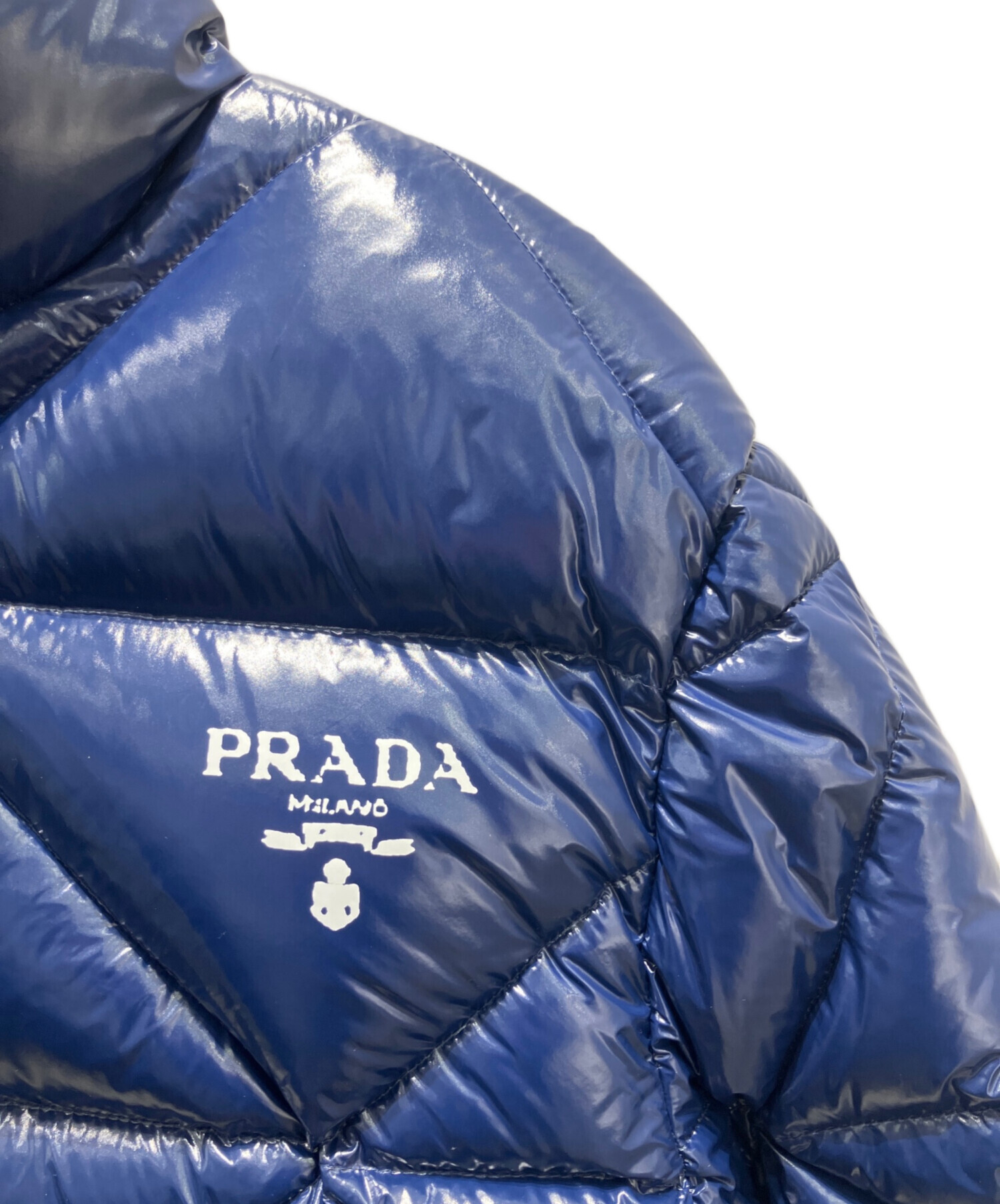 中古・古着通販】PRADA (プラダ) ロゴデザインダウンジャケット