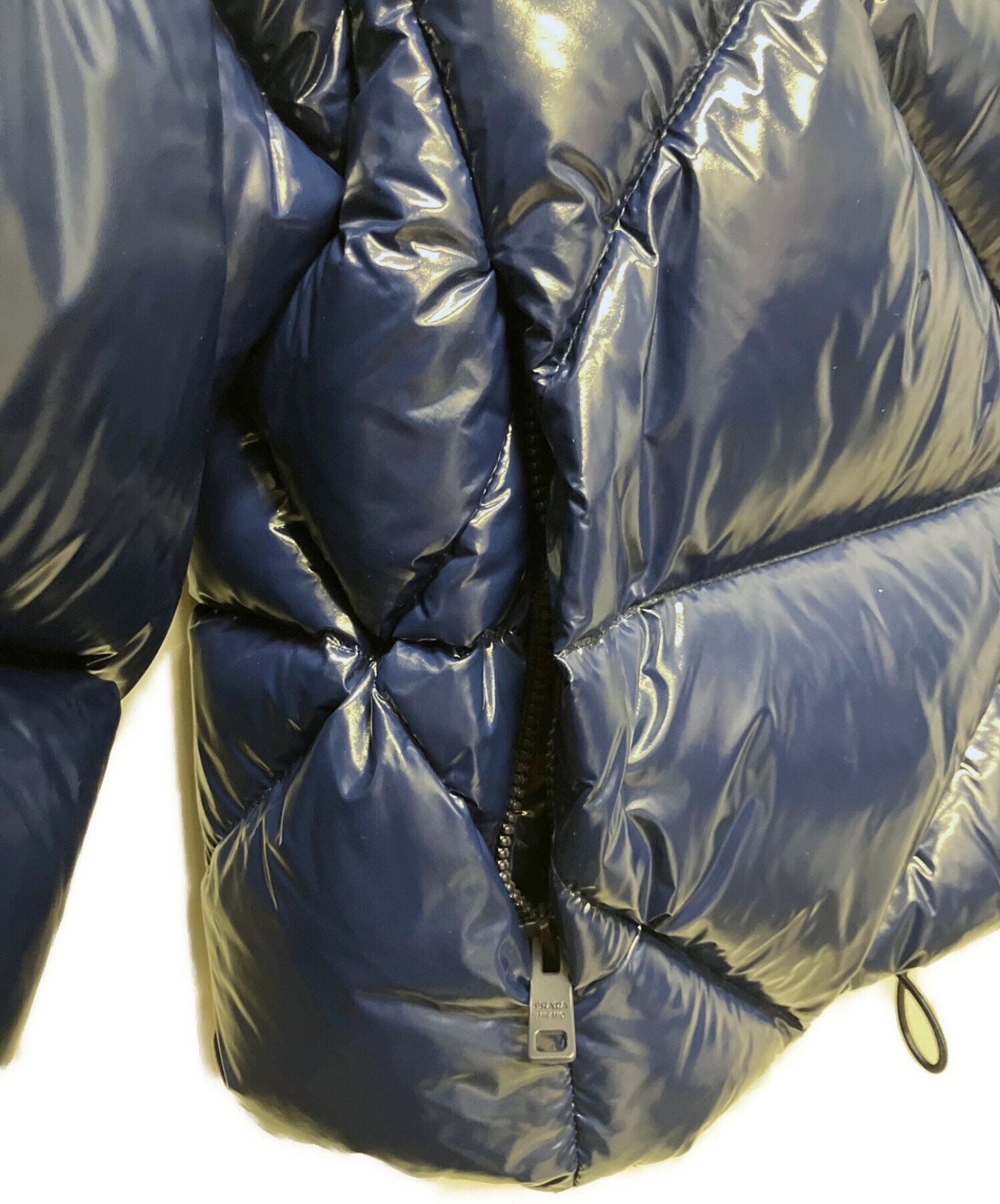 大*豆様 Prada プラダネイビーブレーザーサイズ46 PRADA（プラダ） メンズ 長財布 ネイビーブルー＋グレー サフィアーノ