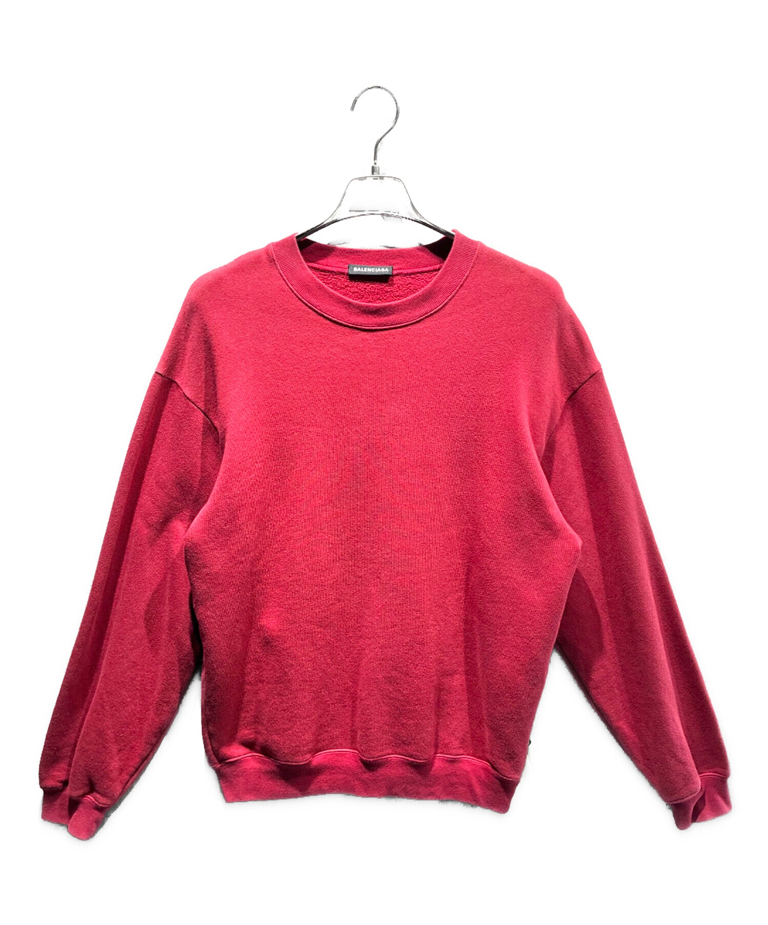 中古・古着通販】BALENCIAGA (バレンシアガ) ロゴスウェット レッド