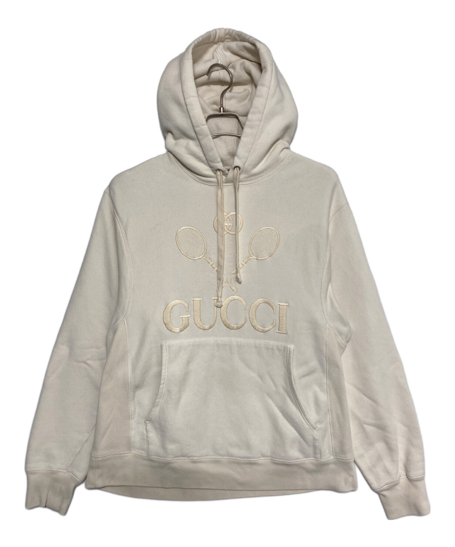 中古・古着通販】GUCCI (グッチ) テニスロゴパーカー ベージュ サイズ