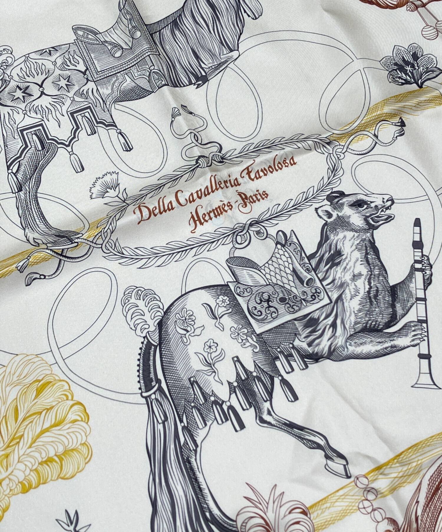 中古・古着通販】HERMES (エルメス) カレ90 ダブルフェイス ベージュ 