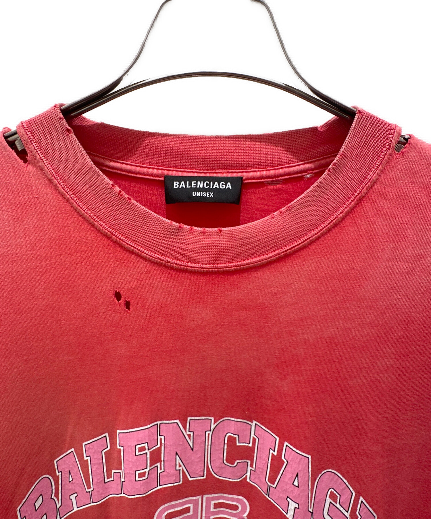 中古・古着通販】BALENCIAGA (バレンシアガ) ダメージ加工Tシャツ