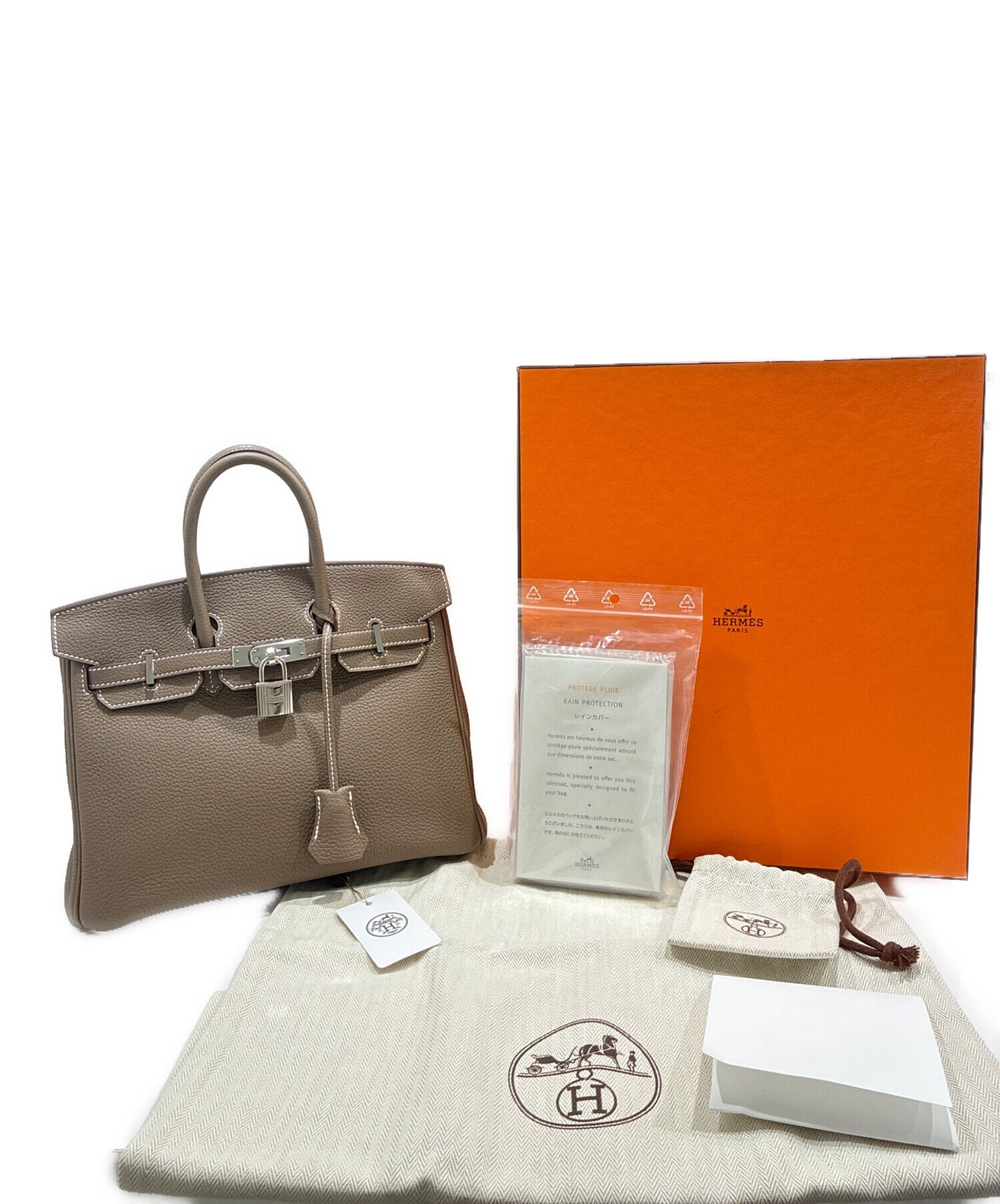 中古・古着通販】HERMES (エルメス) バーキン25/Birkin25 Etoupe Beige