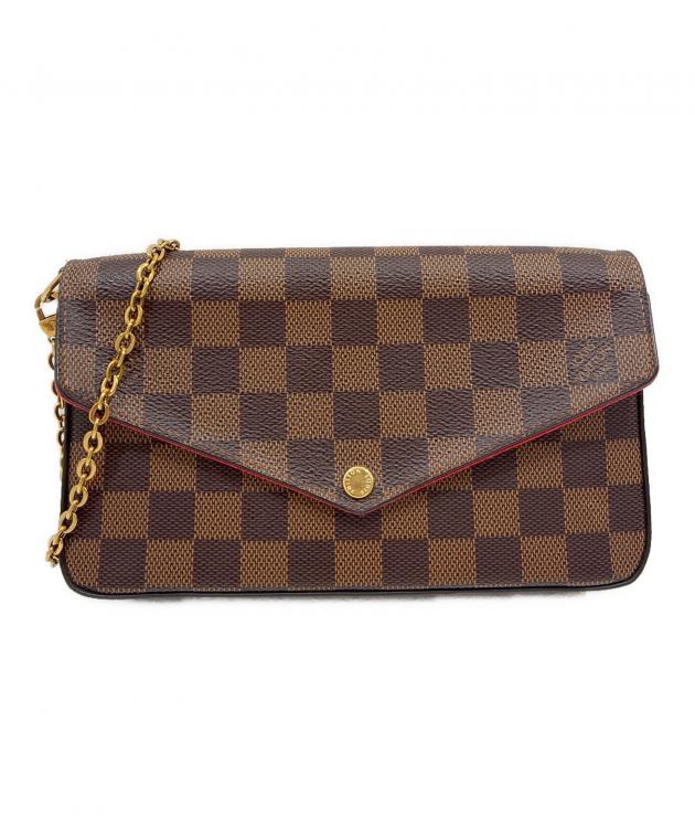 ルイヴィトンダミエポシェット 中古・古着通販】LOUIS VUITTON (ルイ ヴィトン) ダミエ ポシェット