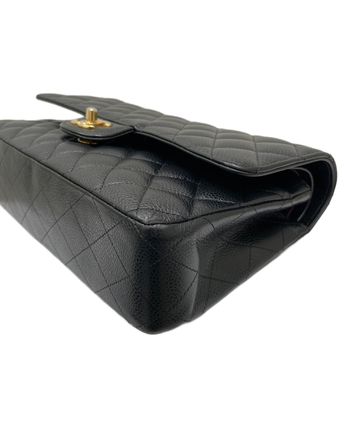 中古・古着通販】CHANEL (シャネル) Wフラップマトラッセ ブラック