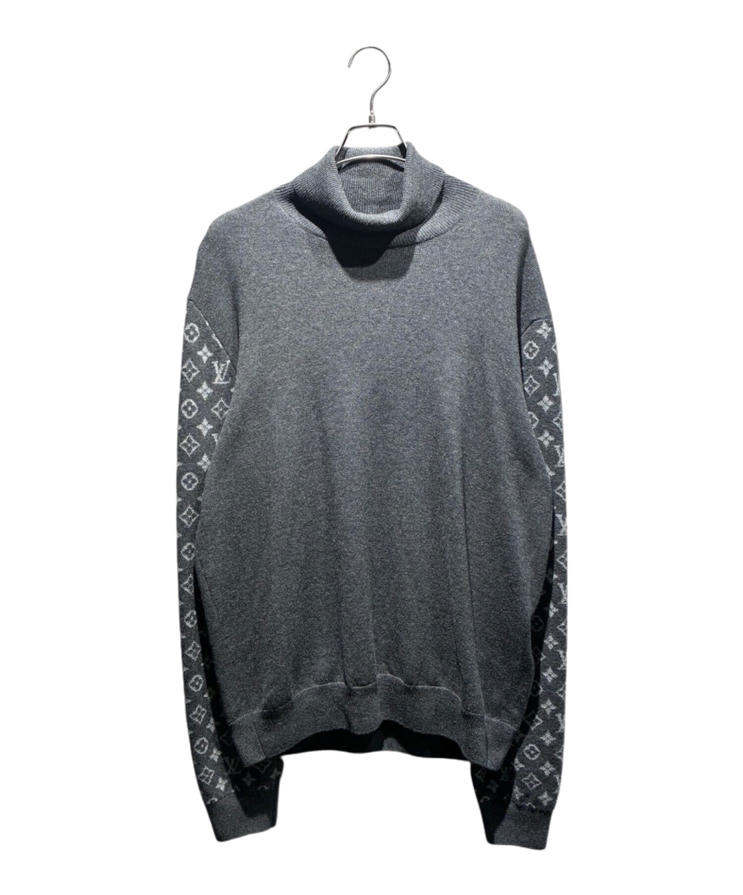y*k様 LOUIS VUITTON モノグラムスリーブタートルネックニット　M 中古・古着通販】LOUIS VUITTON (ルイ ヴィトン) モノグラムスリーブ