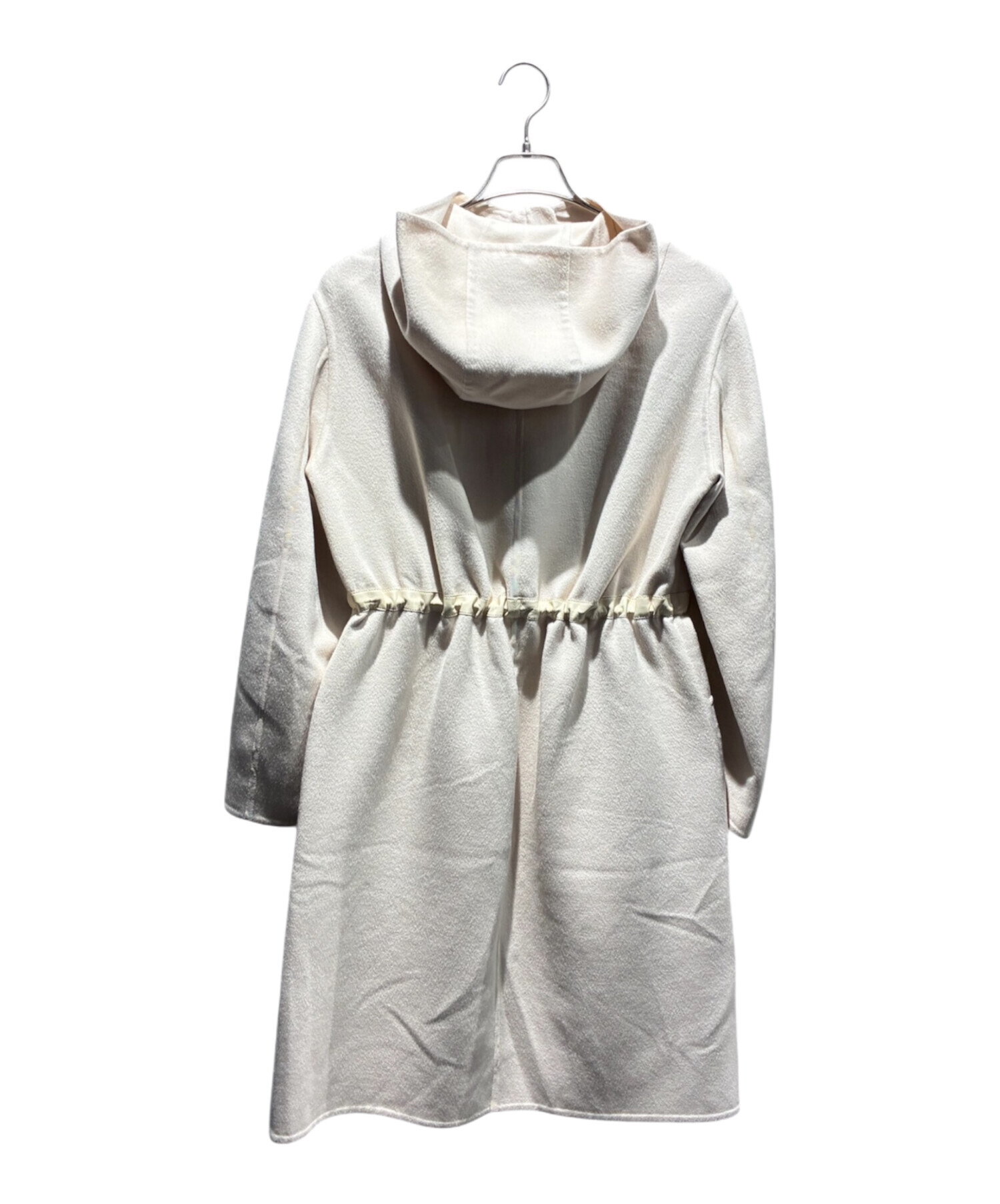 ☆セールRULE THE FATE 裏起毛ダメージ加工フーディー ベージュ 中古・古着通販】HERMES (エルメス) カシミヤフーデッドコート