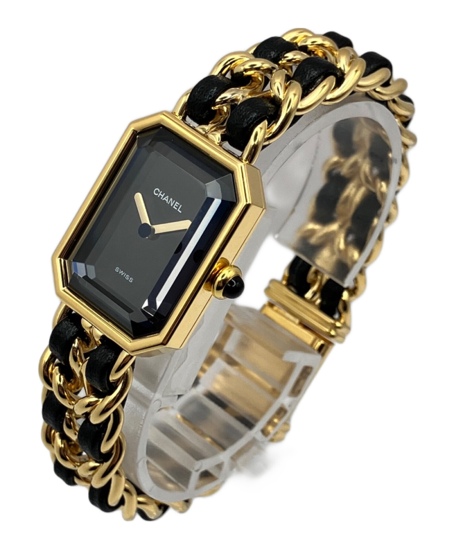 【ジャンク】CHANEL 腕時計プリミエール　ブラック文字盤　動作に問題なし‼️ ジャンク】CHANEL 腕時計プリミエール ブラック文字盤 動作に