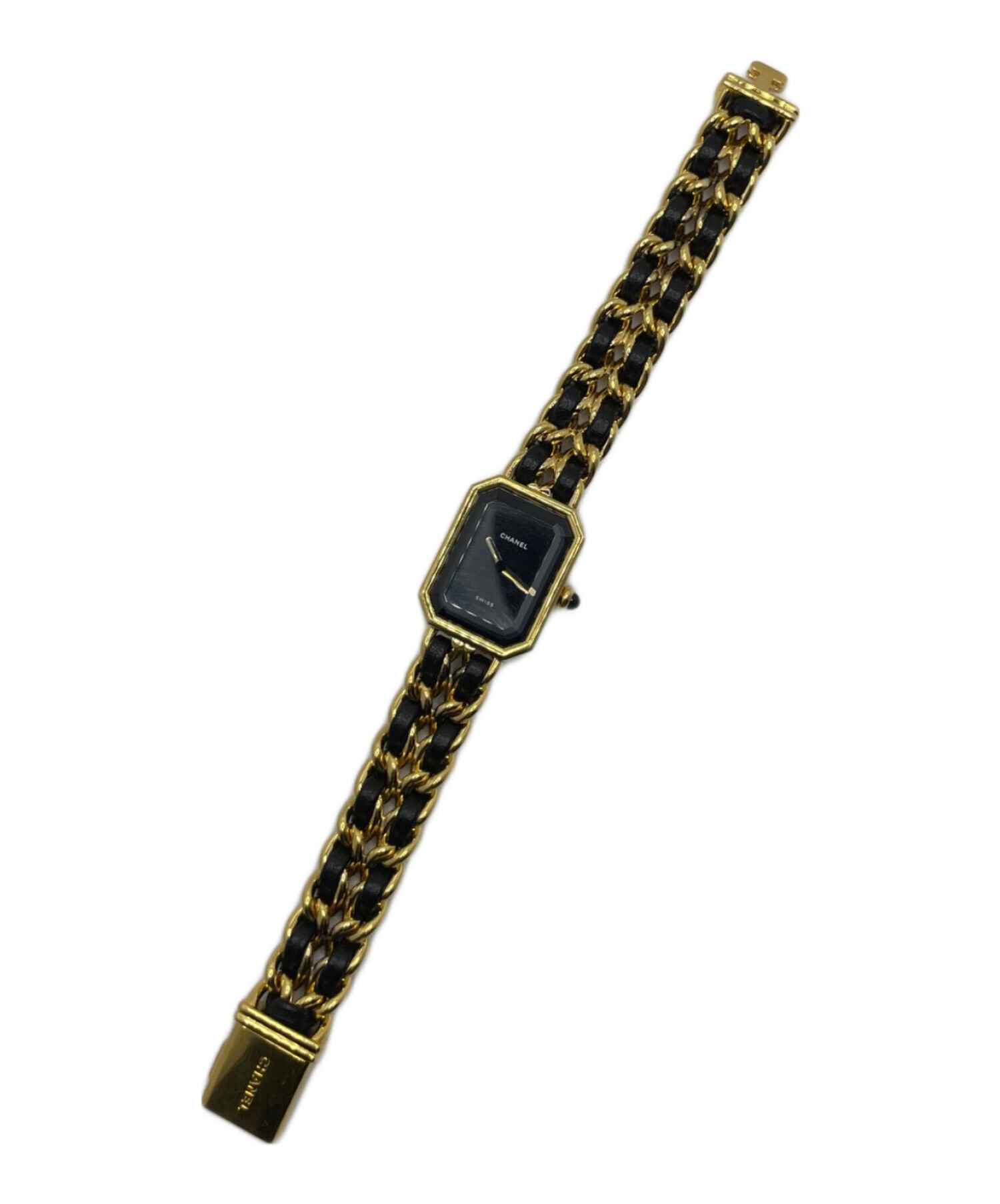 中古・古着通販】CHANEL (シャネル) プルミエール L 黒文字盤 サイズ:L