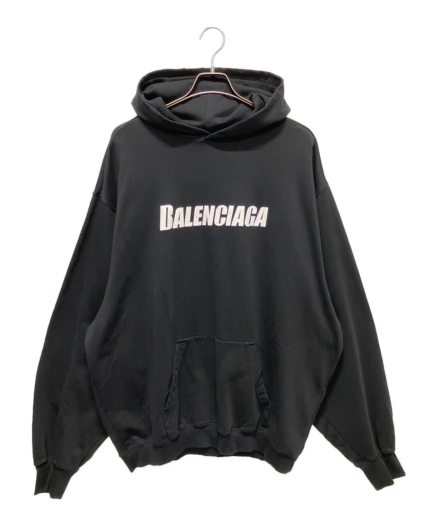 【正規品】バレンシアガ　パーカー　ロゴ BALENCIAGA バレンシアガ Logo Embroidery Hoodie ロゴエン