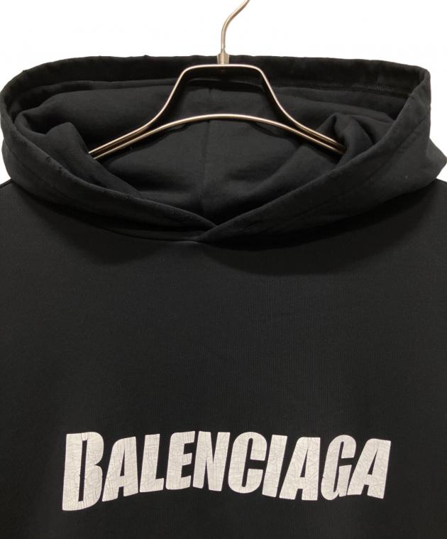 BALENCIAGA バレンシアガ Destroyed パーカー S 美品 中古・古着通販】BALENCIAGA (バレンシアガ) Caps Destroyed Hoodie