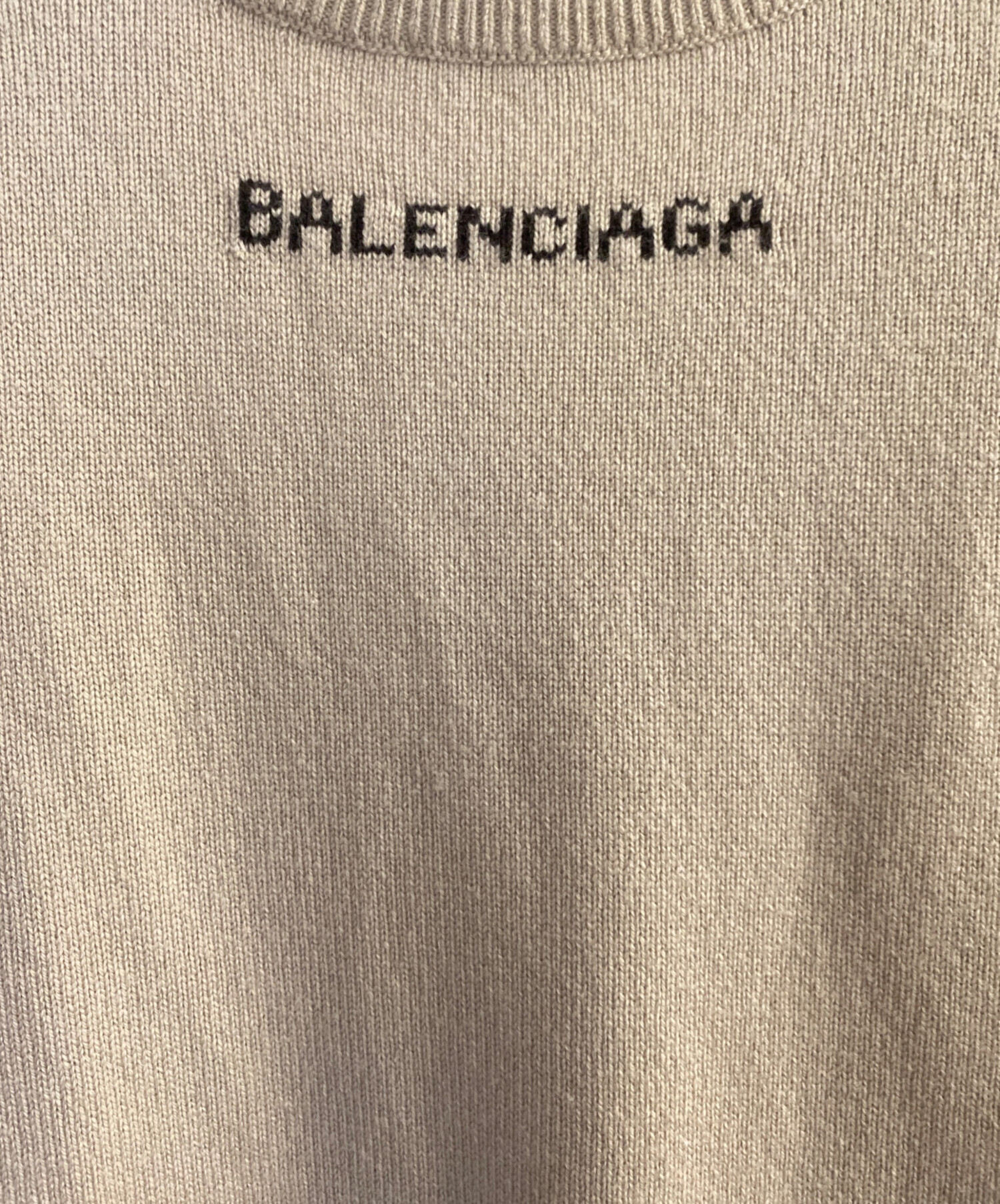 中古・古着通販】BALENCIAGA (バレンシアガ) バックロゴカシミヤニット