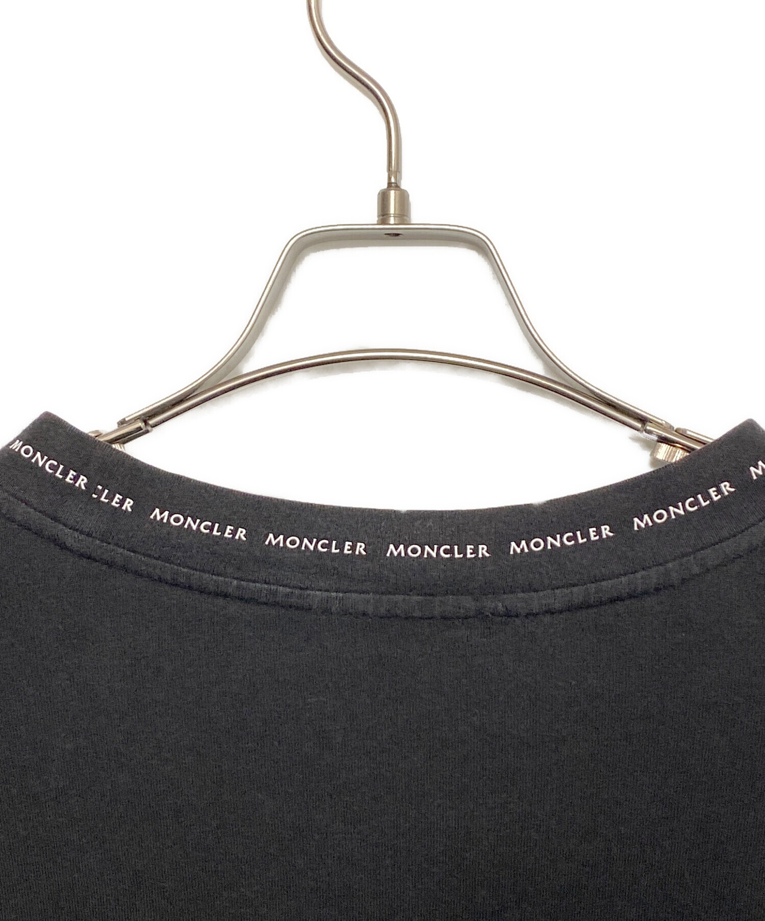 中古・古着通販】MONCLER (モンクレール) ネックロゴ長袖Tシャツ 