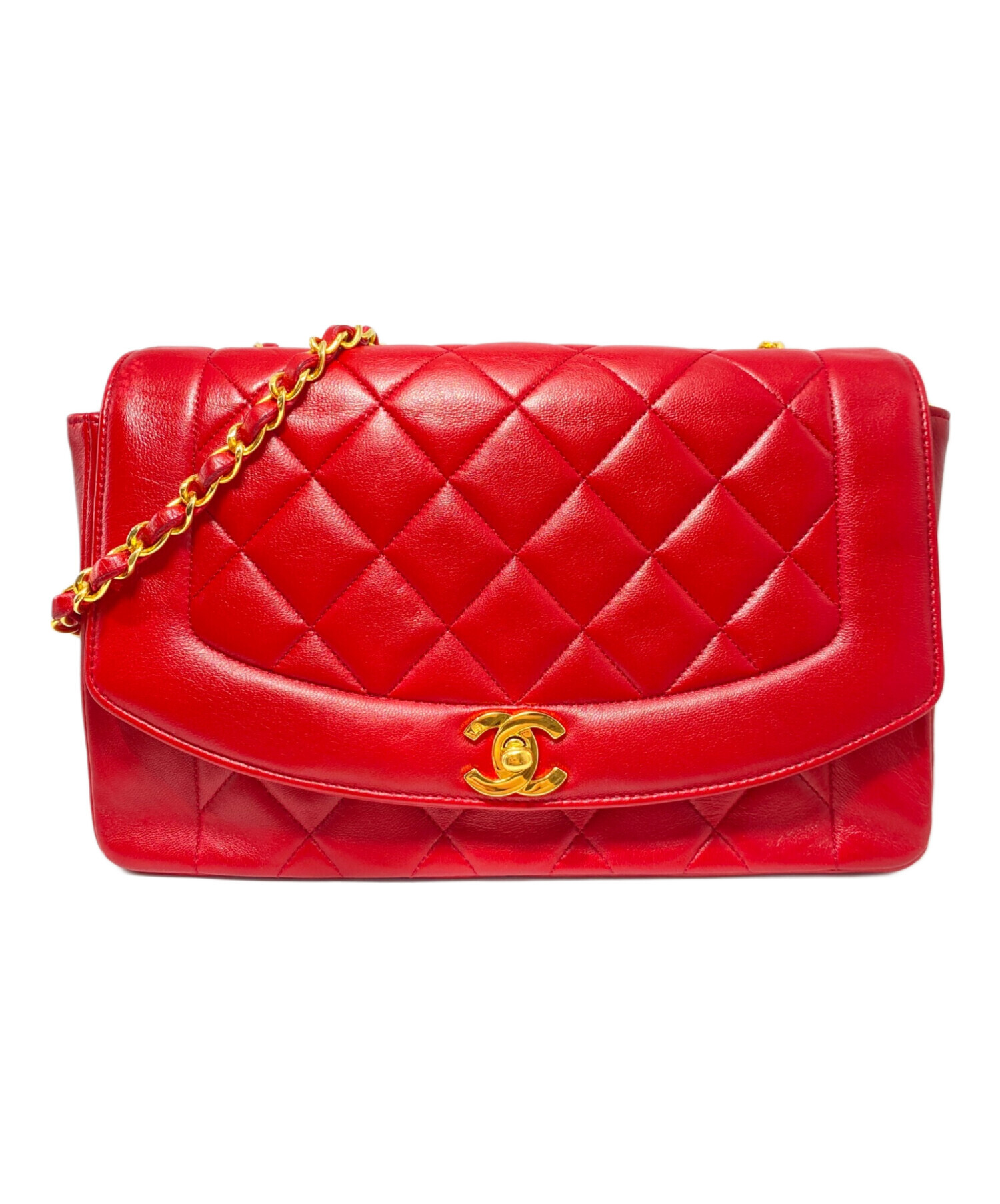 中古・古着通販】CHANEL (シャネル) ダイアナ/チェーンショルダー