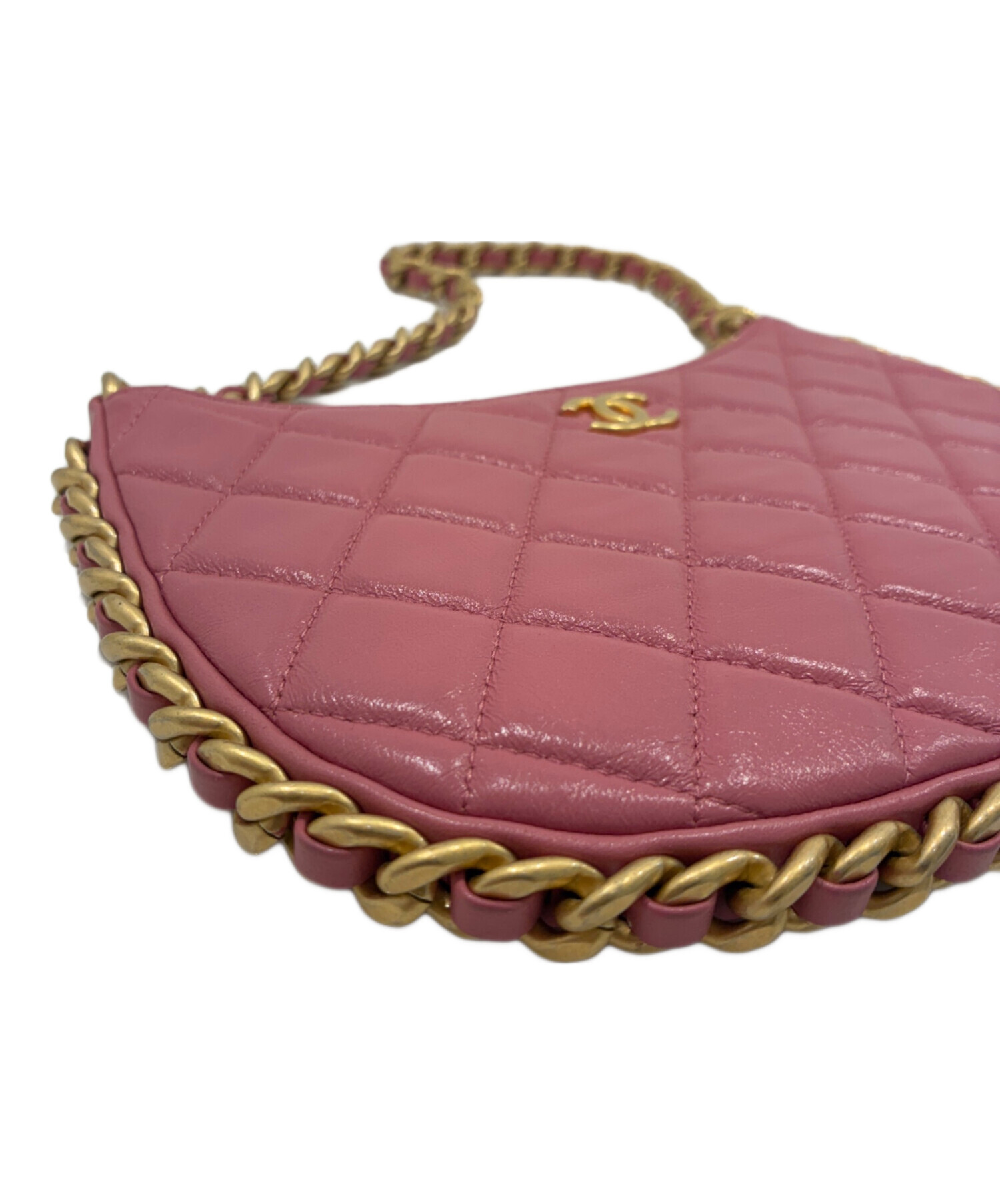 中古・古着通販】CHANEL (シャネル) ホーボーチェーンショルダーバッグ