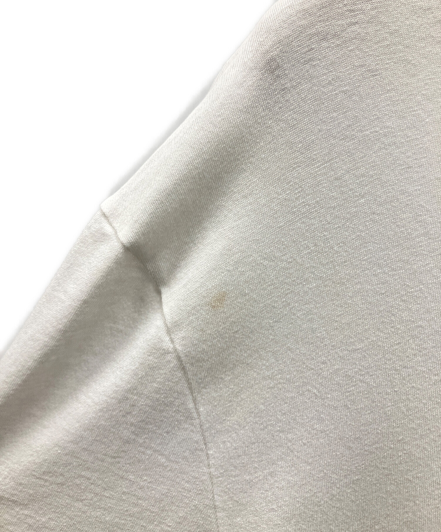中古・古着通販】GUCCI (グッチ) ダメージ加工ロゴTシャツ ホワイト